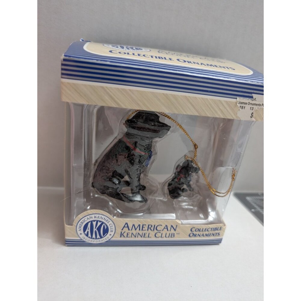AKC American Kennel Club Black Lab Ornament Adult Puppy‎ Trevco